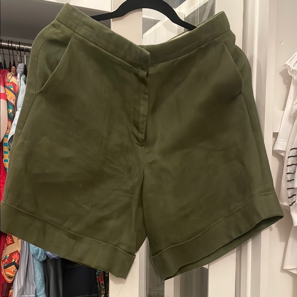Olive Green Women's Shorts